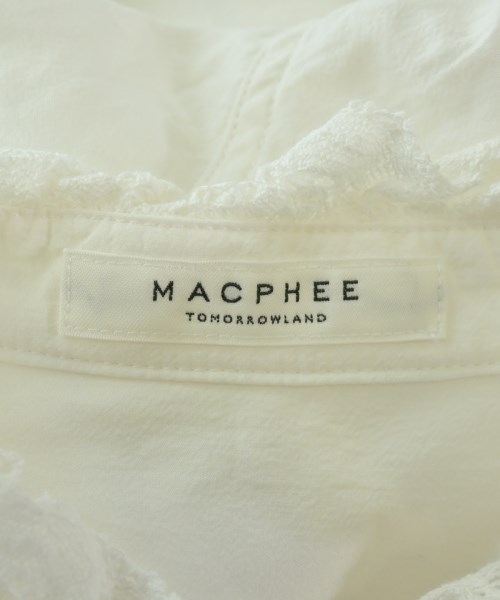 MACPHEE（マカフィー）カジュアルシャツ 白 サイズ:36(M位) レディース/2200681844070
