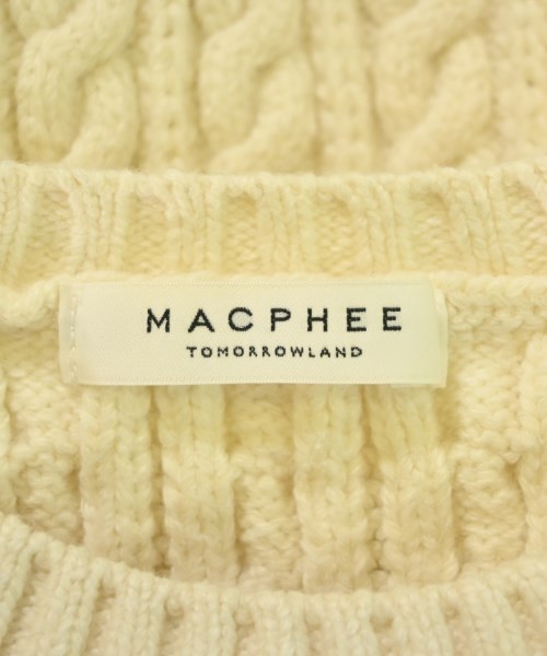 MACPHEE（マカフィー）ニット・セーター 白 サイズ:S レディース/2200681940017