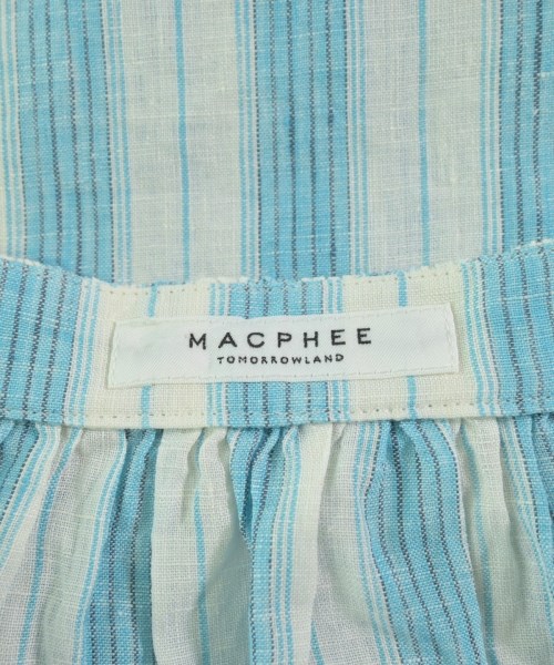 MACPHEE（マカフィー）カジュアルシャツ 青 サイズ:36(M位) レディース/2200686906070