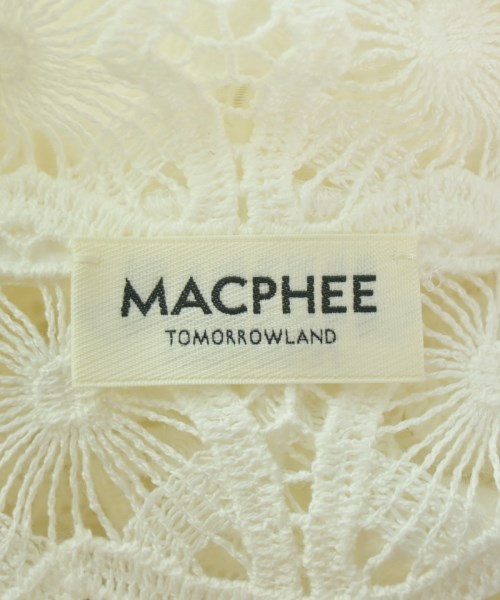 MACPHEE（マカフィー）カジュアルジャケット 白 サイズ:36(M位) レディース/2200687313136