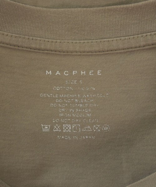 MACPHEE（マカフィー）Tシャツ・カットソー カーキ サイズ:S レディース/2200682113090