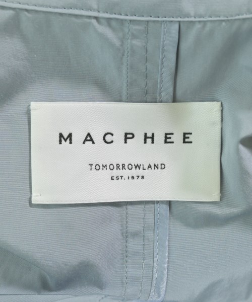 MACPHEE（マカフィー）トレンチコート 青 サイズ:36(M位) レディース/2200688700041
