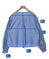 MACPHEE（マカフィー）ブラウス 青 サイズ:36(M位) レディース/2200688700096