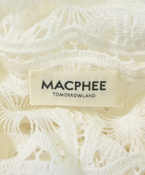 MACPHEE（マカフィー）カジュアルジャケット 白 サイズ:36(M位) レディース/2200689138010