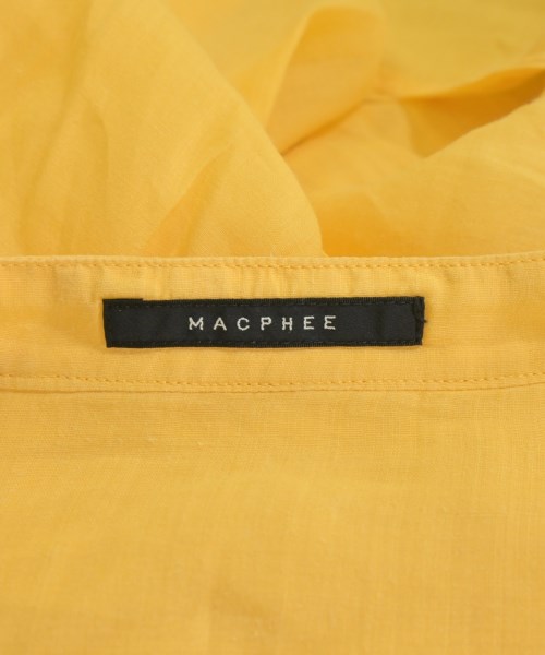 MACPHEE（マカフィー）シャツワンピース 黄 サイズ:36(M位) レディース/2200676234244