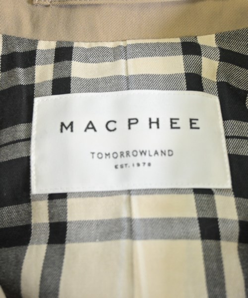 MACPHEE（マカフィー）ステンカラーコート ベージュ サイズ:36(M位) レディース/2200684835020