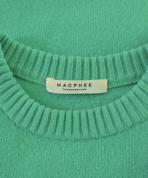 MACPHEE（マカフィー）ニット・セーター 緑 サイズ:S レディース/2200688496012