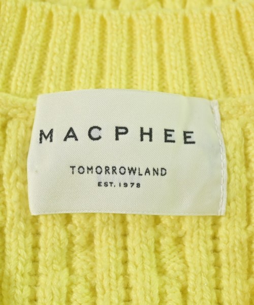MACPHEE（マカフィー）ベスト 黄 サイズ:S レディース/2200684054148