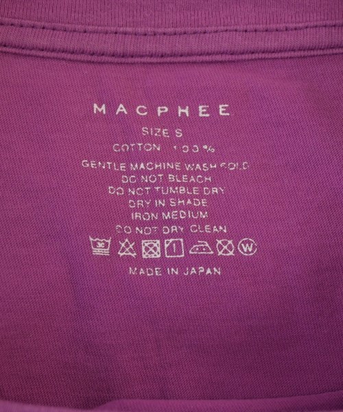 MACPHEE（マカフィー）Tシャツ・カットソー ピンク サイズ:S レディース/2200690757163