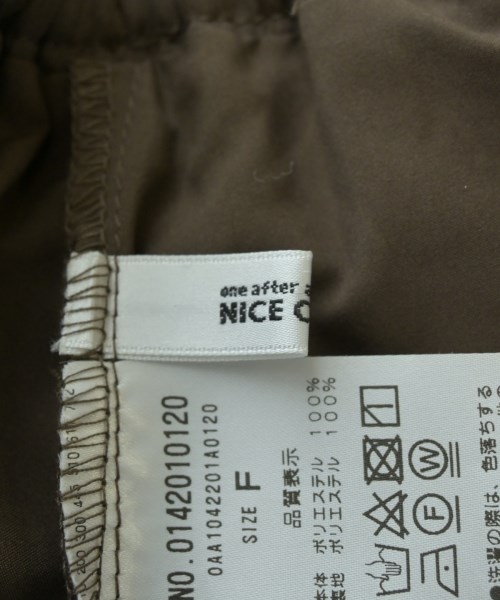 NICE CLAUP（ナイス　クラップ）ミニスカート 茶 サイズ:F レディース/2200633657031