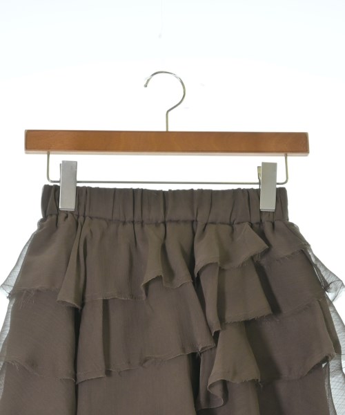 NICE CLAUP（ナイス　クラップ）ミニスカート 茶 サイズ:F レディース/2200633657031