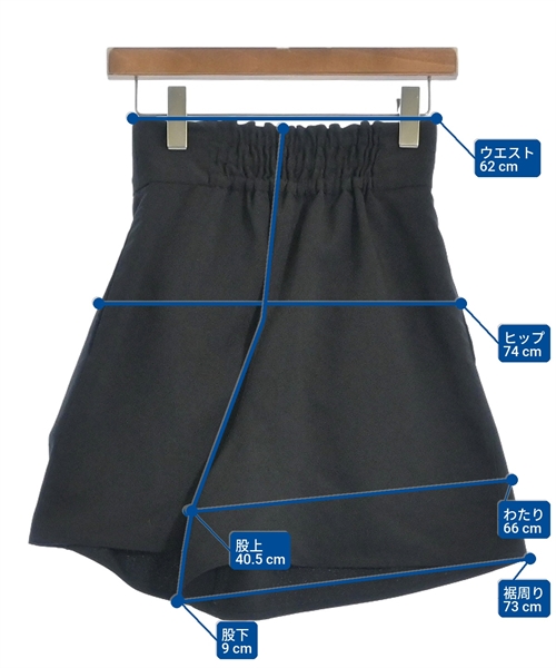 NICE CLAUP（ナイス　クラップ）ショートパンツ 黒 サイズ:F レディース/2200624243144