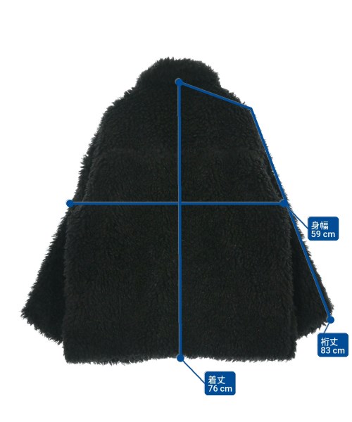 NICE CLAUP（ナイス　クラップ）ブルゾン 黒 サイズ:F レディース/2200672365010