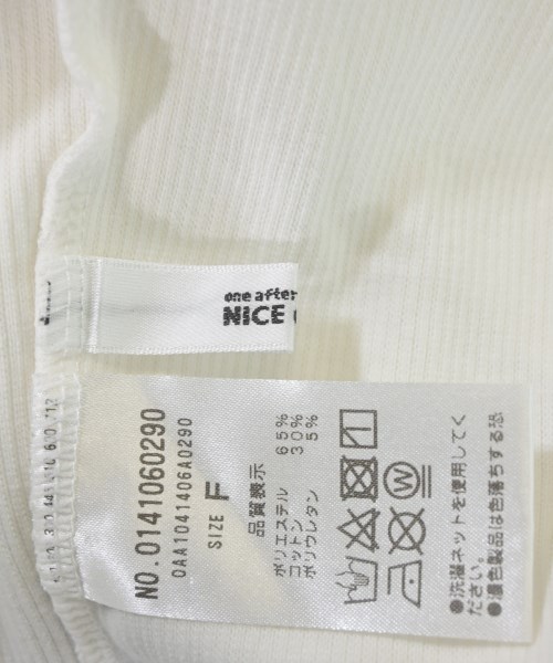 NICE CLAUP（ナイス　クラップ）Tシャツ・カットソー 白 サイズ:F レディース/2200679081036