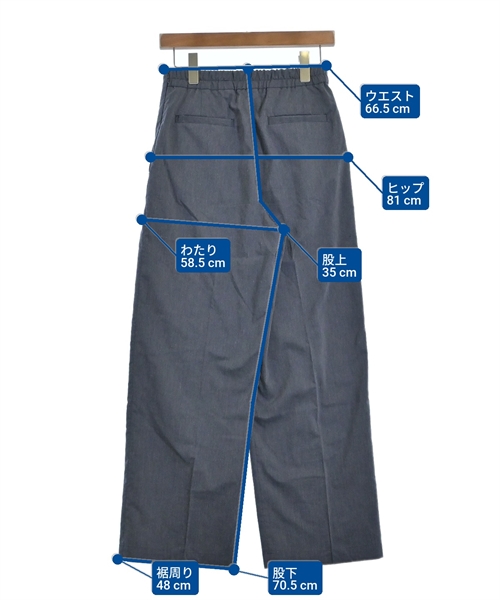 INED（イネド）スラックス 青 サイズ:9(M位) レディース/2200639391168