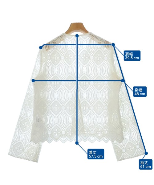 INED（イネド）カジュアルジャケット 白 サイズ:9(M位) レディース/2200625888030