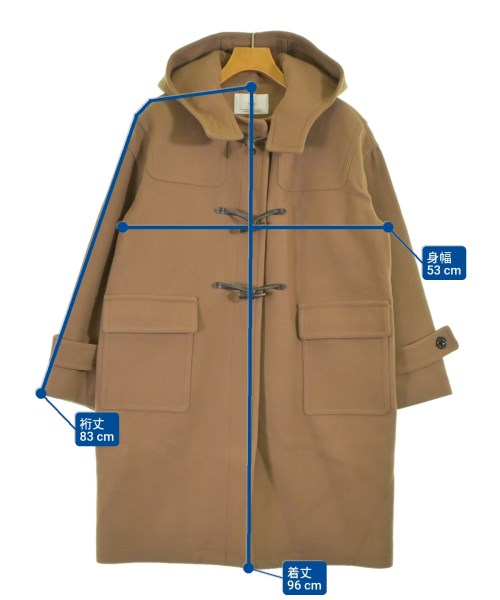 INED（イネド）ダッフルコート 茶 サイズ:9(M位) レディース/2200626868017