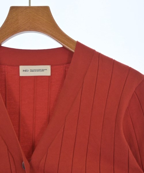 INED（イネド）カーディガン 赤 サイズ:9(M位) レディース/2200609537053