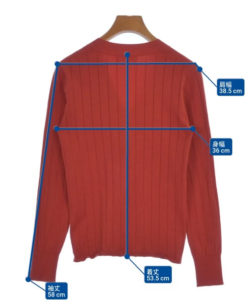 INED（イネド）カーディガン 赤 サイズ:9(M位) レディース/2200609537053