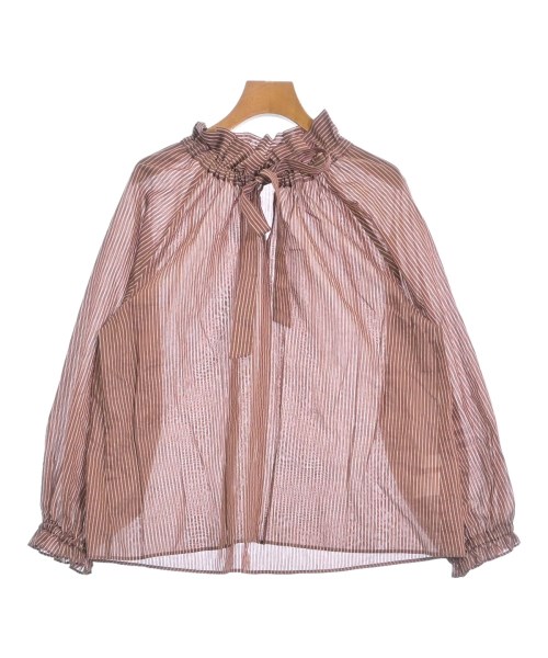 INED(イネド)ブラウス 茶 サイズ:9(M位)/2200672557064