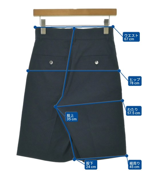 INED（イネド）ショートパンツ 紺 サイズ:7(S位) レディース/2200646281087