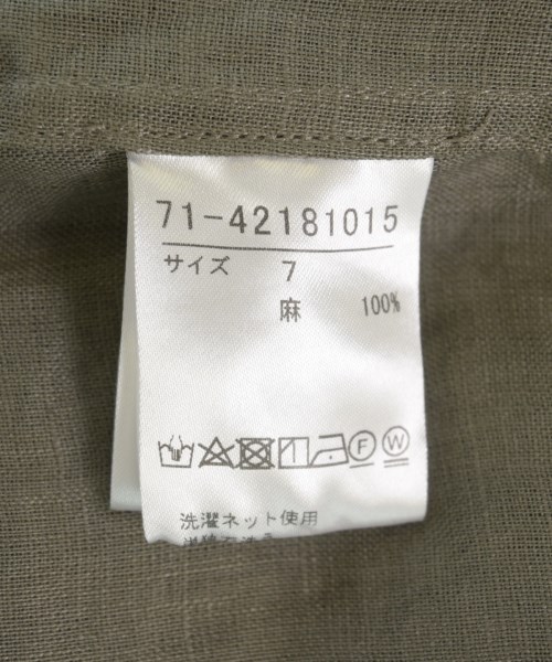 INED（イネド）カジュアルシャツ カーキ サイズ:7(S位) レディース/2200710101181
