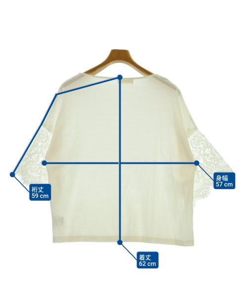INED（イネド）Tシャツ・カットソー 白 サイズ:13(XL位) レディース/2200663189069