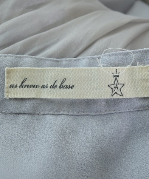 as know as de base（アズノウアズドゥベース）ブラウス 青 サイズ:1(S位) レディース/2200632346073