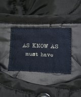 as know as（アズ　ノウ　アズ）ダウンコート 黒 サイズ:F レディース/2200674336018