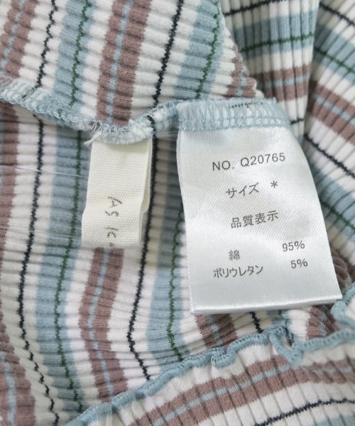 as know as（アズ　ノウ　アズ）Tシャツ・カットソー 白 サイズ:F レディース/2200659186089