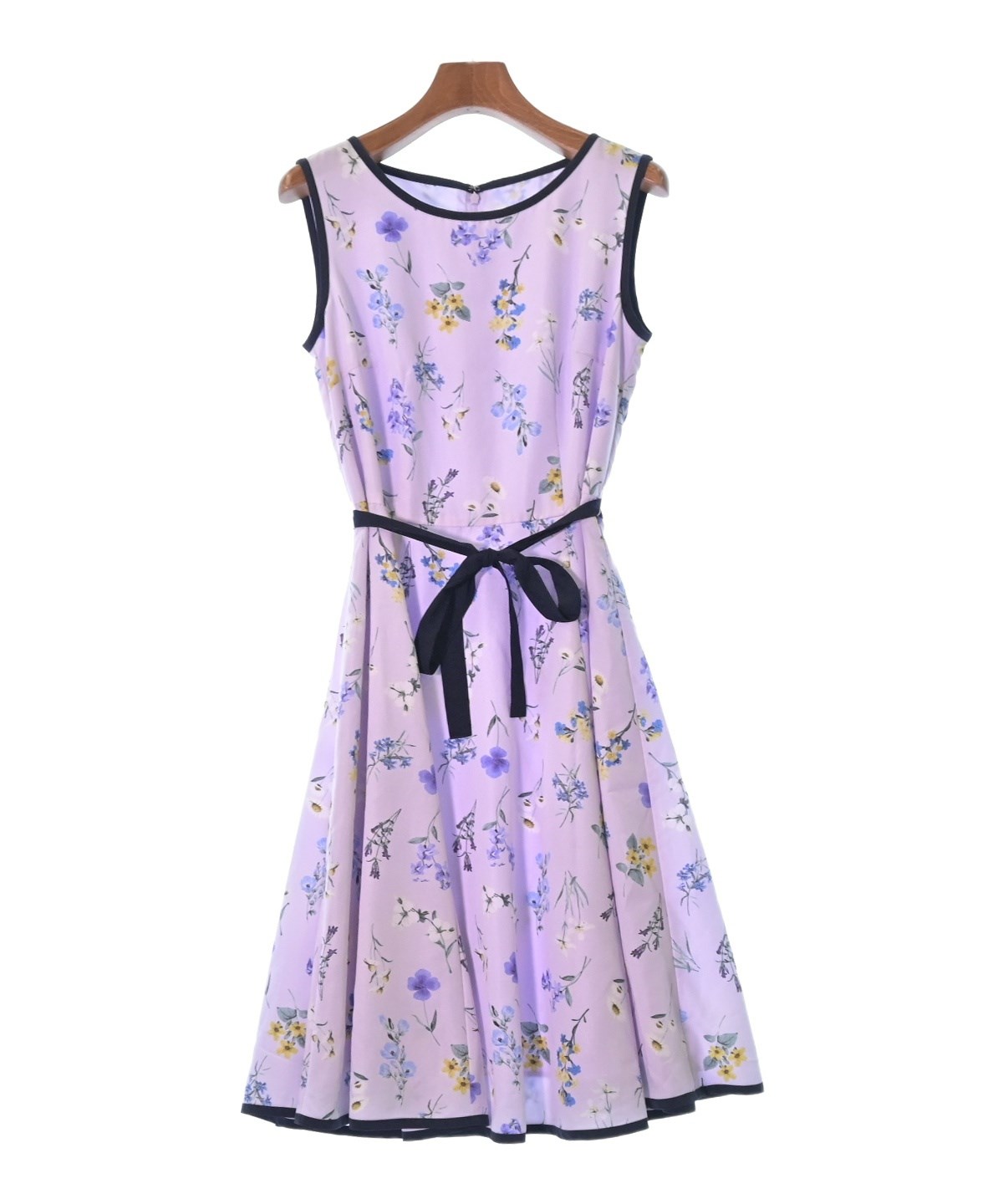 レッセパッセ LAISSE PASSE 水色 ワンピース 花柄