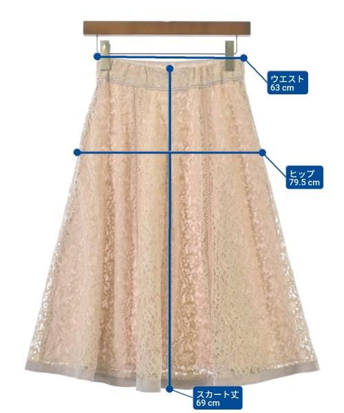 LAISSE PASSE（レッセパッセ）ロング・マキシ丈スカート ピンク サイズ:36(S位) レディース/2200671679033