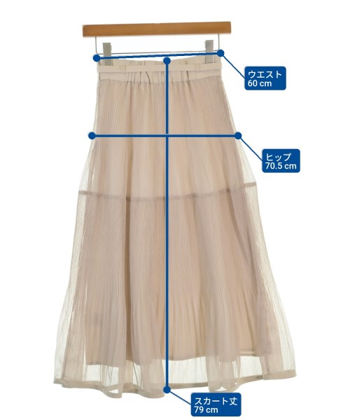 LAISSE PASSE（レッセパッセ）ロング・マキシ丈スカート ベージュ サイズ:36(S位) レディース/2200678413012