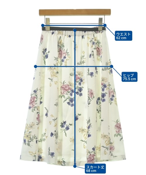 LAISSE PASSE（レッセパッセ）ロング・マキシ丈スカート 白 サイズ:36(S位) レディース/2200652640021