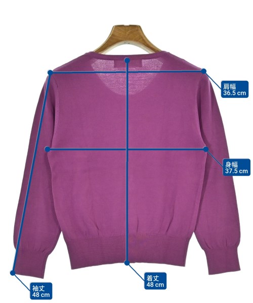 LAISSE PASSE（レッセパッセ）カーディガン 紫 サイズ:38(M位) レディース/2200665117206