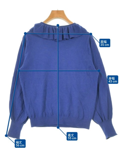 bulle de savon（ビュルデサボン）ニット・セーター 青 サイズ:F レディース/2200623912041