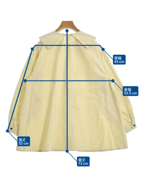 bulle de savon（ビュルデサボン）カジュアルシャツ 黄 サイズ:F レディース/2200643432086