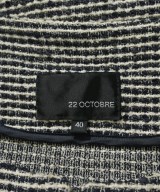 22 OCTOBRE（ヴァンドゥオクトーブル）ノーカラージャケット 黒 サイズ:40(M位) レディース/2200648638049