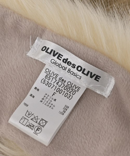 OLIVE des OLIVE（オリーブデオリーブ）マフラー ベージュ サイズ:F レディース/2200629682054