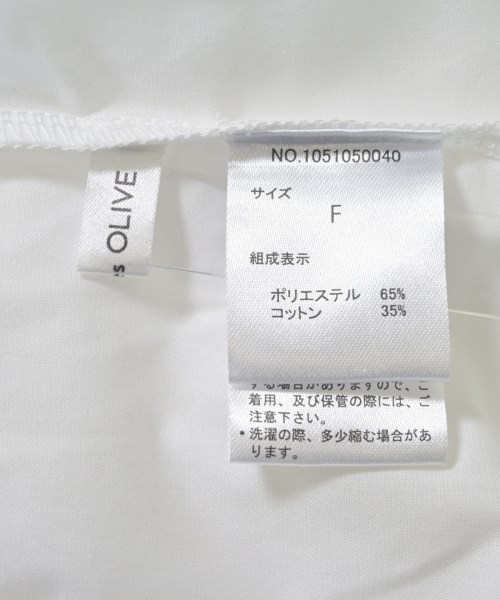 OLIVE des OLIVE（オリーブデオリーブ）ドレスシャツ 白 サイズ:F レディース/2200633657147