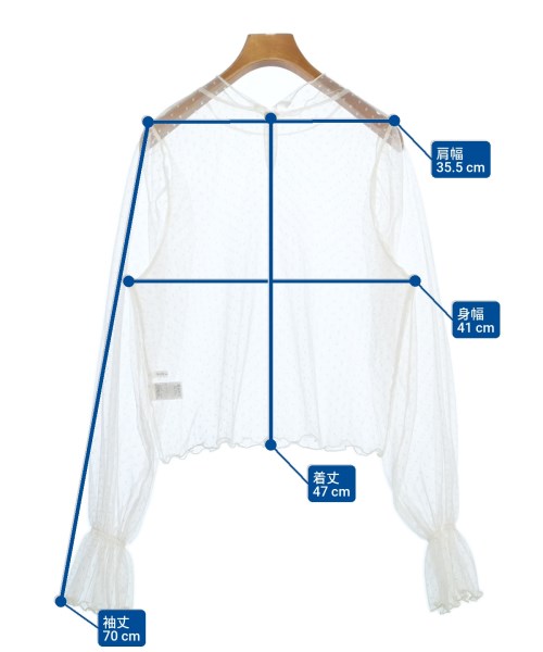 OLIVE des OLIVE（オリーブデオリーブ）ブラウス 白 サイズ:F レディース/2200637816076