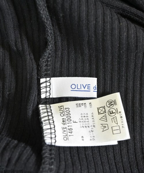 OLIVE des OLIVE（オリーブデオリーブ）Tシャツ・カットソー 黒 サイズ:F レディース/2200651687133