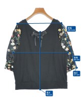 OLIVE des OLIVE（オリーブデオリーブ）Tシャツ・カットソー 黒 サイズ:F レディース/2200651687133