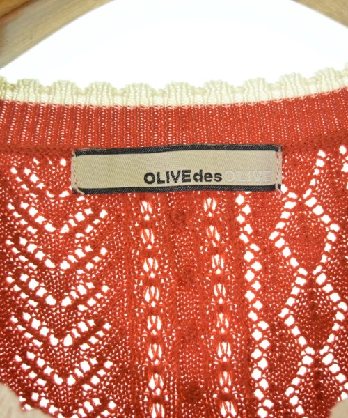 OLIVE des OLIVE（オリーブデオリーブ）カーディガン 赤 サイズ:-(M位) レディース/2200706957051