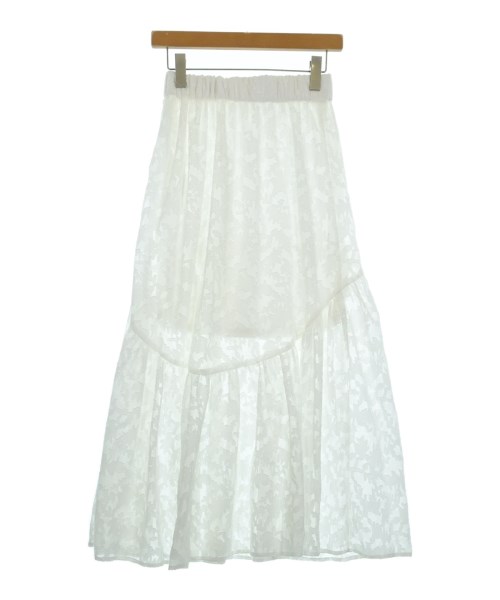 OLIVE des OLIVE（オリーブデオリーブ）ロング・マキシ丈スカート 白 サイズ:F レディース/2200634652059