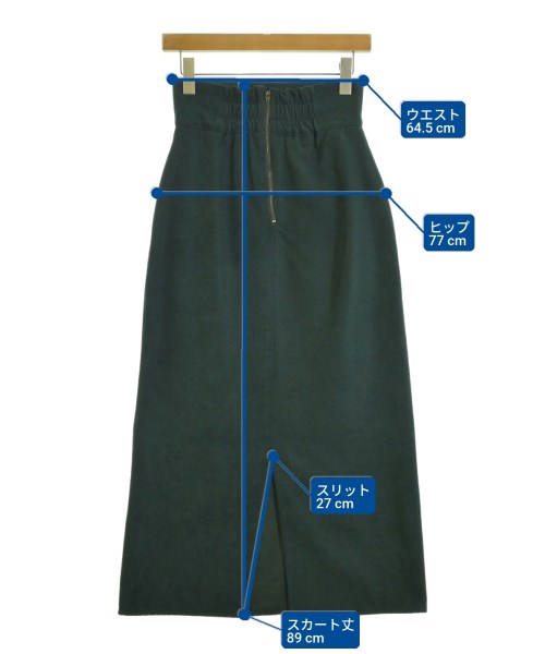 RAY CASSIN（レイカズン）ロング・マキシ丈スカート 緑 サイズ:F レディース/2200668122054