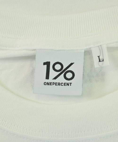 1%（イチパーセント）Tシャツ・カットソー 白 サイズ:L メンズ/2200703886446
