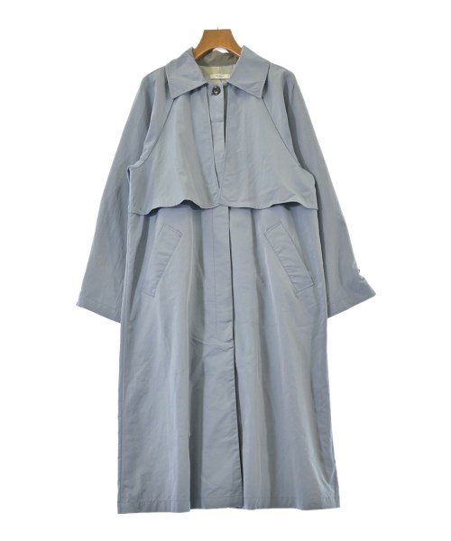 POU DOU DOU(プードゥドゥ)ステンカラーコート 青 サイズ:M/2200675907200
