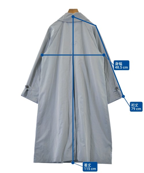 POU DOU DOU（プードゥドゥ）ステンカラーコート 青 サイズ:M レディース/2200675907200