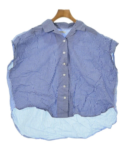 POU DOU DOU(プードゥドゥ)カジュアルシャツ 青 サイズ:M/2200665557095